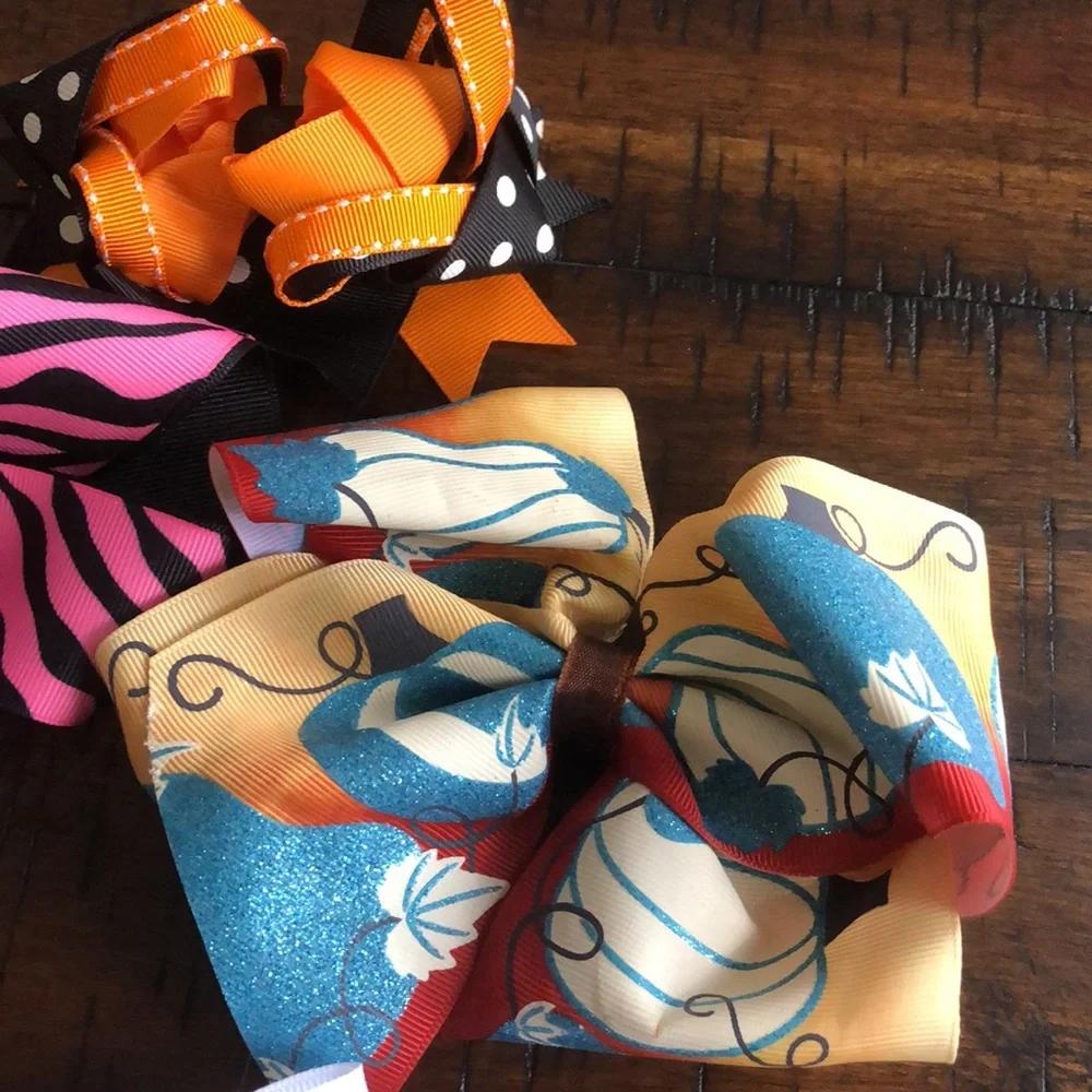 Colorful Hair Bow Bundle of 4